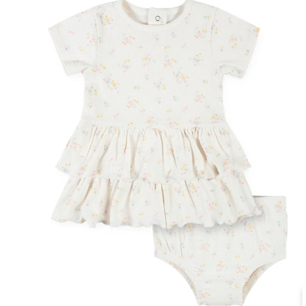 Floral Ruffle Dress Set